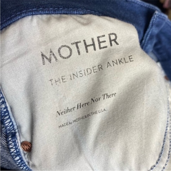 MOTHER Insider Ankle Mid Rise Neither Here Nor There Jeans Sz 29 - Picture 12 of 13